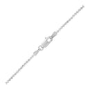 14k White Gold Diamond-Cut Bead Chain 1.2mm-9