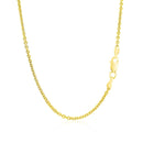14k Yellow Gold Forsantina Lite Cable Link Chain 1.9mm-9