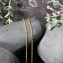 14k Yellow Gold Forsantina Lite Cable Link Chain 1.9mm-10