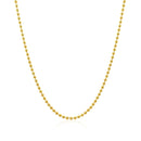 18k Yellow Gold Bead Chain 1.5mm (1.50 mm)-9