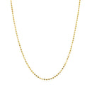 14k Yellow Gold Diamond-Cut Bead Chain 1.2mm-8