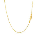 14k Yellow Gold Diamond-Cut Bead Chain 1.2mm-10