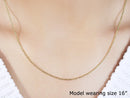 14k Yellow Gold Diamond-Cut Bead Chain 1.2mm-11