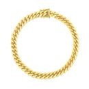10k Yellow Gold Classic Miami Cuban Solid Bracelet (7.10 mm)-4