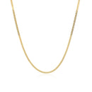 14k Yellow Gold Gourmette Chain 1.5mm-7