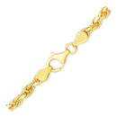 5.0mm 10k Yellow Gold Solid Diamond Cut Rope Chain-8