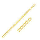 5.7mm 14k Yellow Gold Solid Curb Chain-6