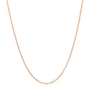 14k Rose Gold Oval Cable Link Chain 0.97mm-8