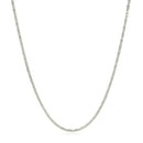 14k White Gold Lumina Pendant Chain 1.0mm-9