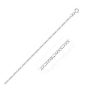 14k White Gold Solid Figaro Chain 1.9mm-6