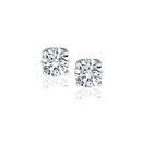 14k White Gold Diamond Four Prong Stud Earrings (1 cttw)-3