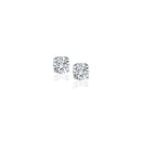 14k White Gold Diamond Four Prong Stud Earrings (1/4 cttw)-4