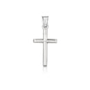 14k White Gold High Polish Cross Pendant-3