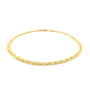 3.5mm 14k Yellow Gold Braided Bracelet-6