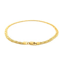 3.5mm 14k Yellow Gold Braided Bracelet-7