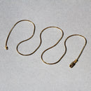 14k Yellow Gold Round Snake Chain 0.9mm-12