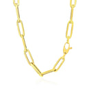 14K Yellow Gold Wide Paperclip Chain (6.1mm)-8
