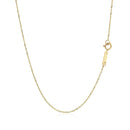 14k Yellow Gold Singapore Chain 0.8mm-9