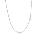 10k White Gold Cable Chain 1.1mm-9