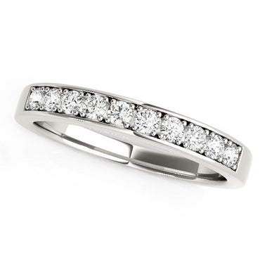 14k White Gold Classic Diamond Wedding Band (1/4 cttw) - 0