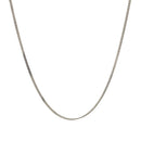 10k White Gold Gourmette Chain 1.0mm-7