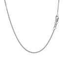 10k White Gold Gourmette Chain 1.0mm-9