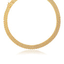 14k Yellow Gold Flexible Panther 9.0mm Line Necklace-4