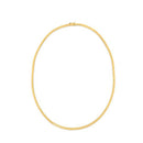 14k Yellow Gold Brick Omega Necklace-2
