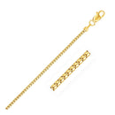 14k Yellow Gold Ice Chain 1.3mm-7