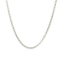 2.3mm 14k White Gold Rolo Chain-7