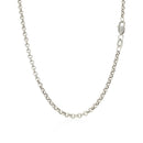 2.3mm 14k White Gold Rolo Chain-8