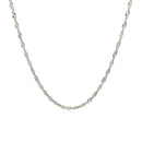 10k White Gold Singapore Chain 1.5mm-7