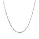 14k White Gold Singapore Chain 1.5mm-6