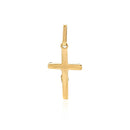 14k Two Tone Gold Crucifix Motif Pendant-5