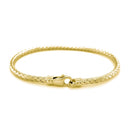 Fancy Weave Bangle in 14k Yellow Gold (3.0mm)-6