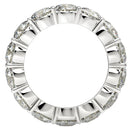 Round Cut Lab Grown Diamond Eternity Ring in 14k White Gold (6 cttw FG/VS2)-9