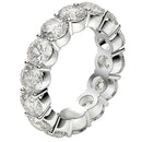 Round Cut Lab Grown Diamond Eternity Ring in 14k White Gold (6 cttw FG/VS2)-10