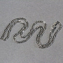 3.0mm 14k White Gold Solid Figaro Chain-12
