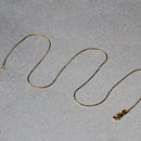 14k Yellow Gold Round Snake Chain 0.7mm-12