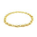 4.7mm 14k Yellow Gold Puffed Mariner Link Bracelet-6