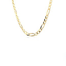 4.5mm 14k Yellow Gold Solid Figaro Chain-6