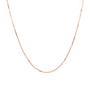 14k Rose Gold Classic Box Chain 0.6mm-8