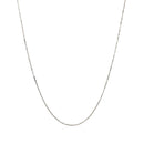 14k White Gold Classic Box Chain 0.45mm-6