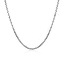 14k White Gold Classic Box Chain 1.4mm-9