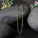 2.1mm 14k Yellow Gold Singapore Chain-8