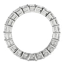 Emerald Cut Lab Grown Diamond Eternity Ring in 14k White Gold (5 cttw FG/VS2)-9