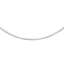 14k White Gold Chain in a Classic Omega (3 mm)-3