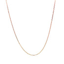 Diamond Cut Cable Link Chain in 14k Rose Gold (0.8 mm)-9