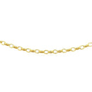3.2mm 14k Yellow Gold Oval Rolo Bracelet-5
