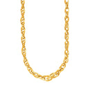 14k Yellow Gold Ornate Prince of Wales Chain Necklace-4